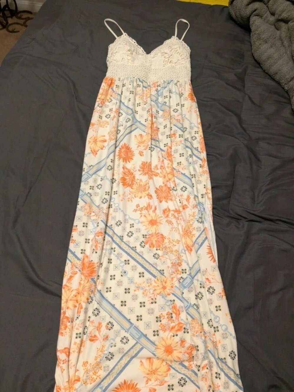 Dress with leg slits